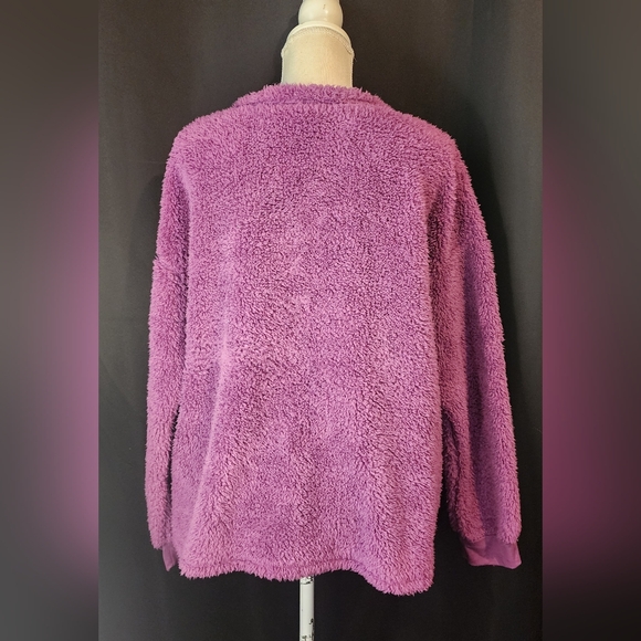 Disney XL Faux Fur Purple Winnie the Pooh Sleepwear Top Only - Picture 2 of 2